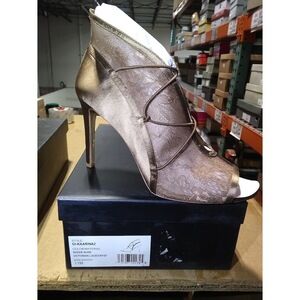 G.I.L.I. Peep Toe Elastic Front Booties Kaarina 2 Nude 11